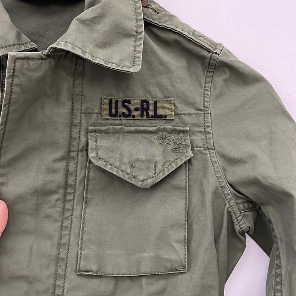 Ralph Lauren Olive Green Army Jacket - Picture 2 of 4